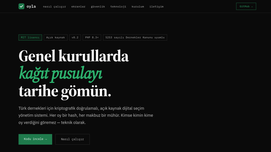 Oyla ekran görüntüsü