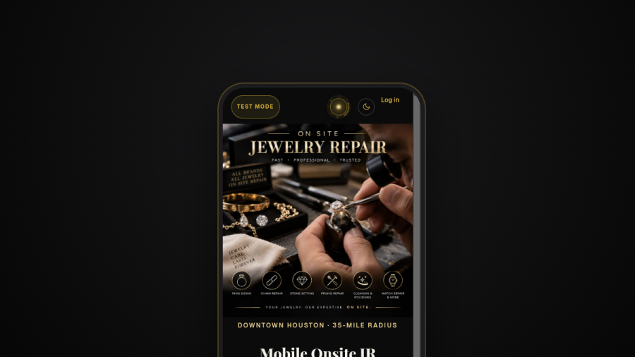 Mobile Onsite JR live preview screenshot