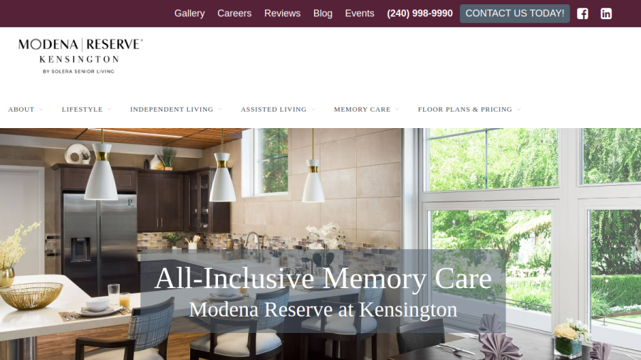 Modena Reserve at Kensington website