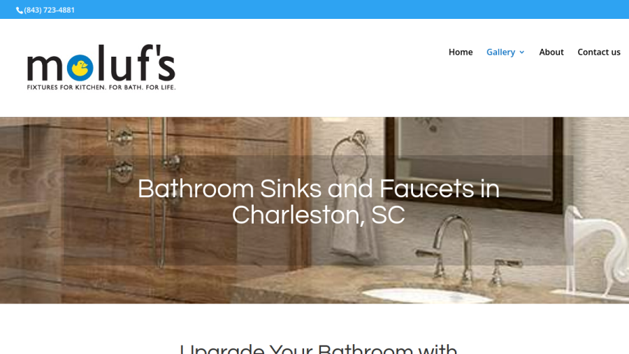 Screenshot of Moluf's Supply website