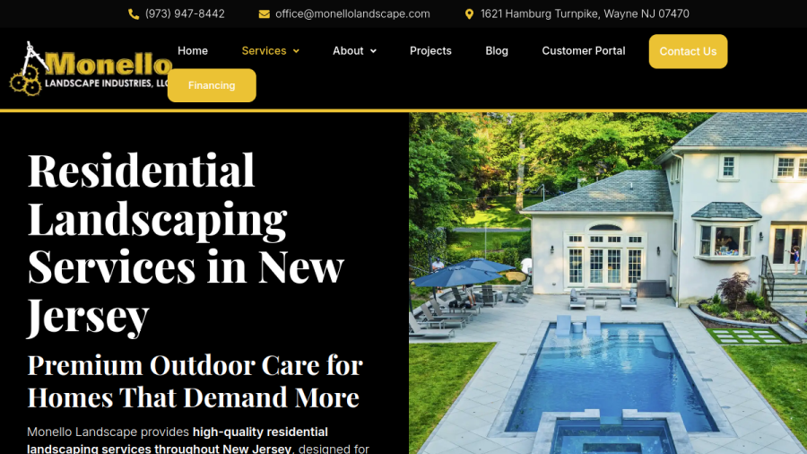 Monello Landscape Industries website
