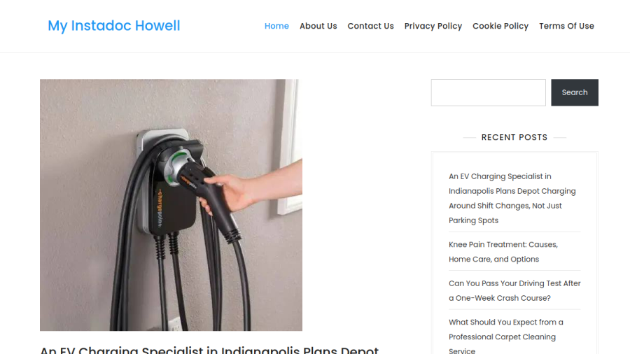Website screenshot of My Insta Doc Urgent care Of Howell