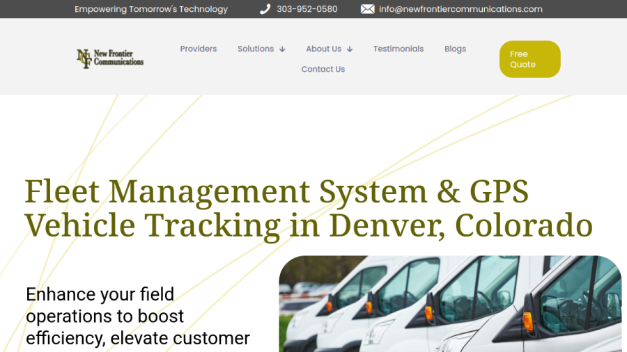 New Frontier Communications website