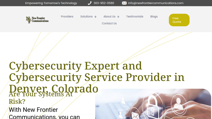 New Frontier Communications website
