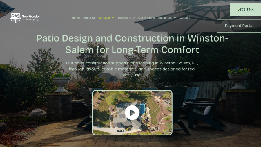 New Garden Landscaping & Nursery website