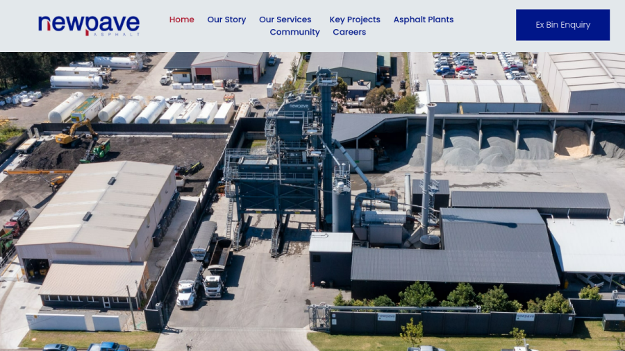 Newpave Asphalt Tomago website