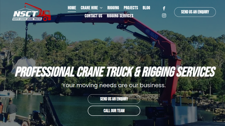 North Shore Crane Trucks website
