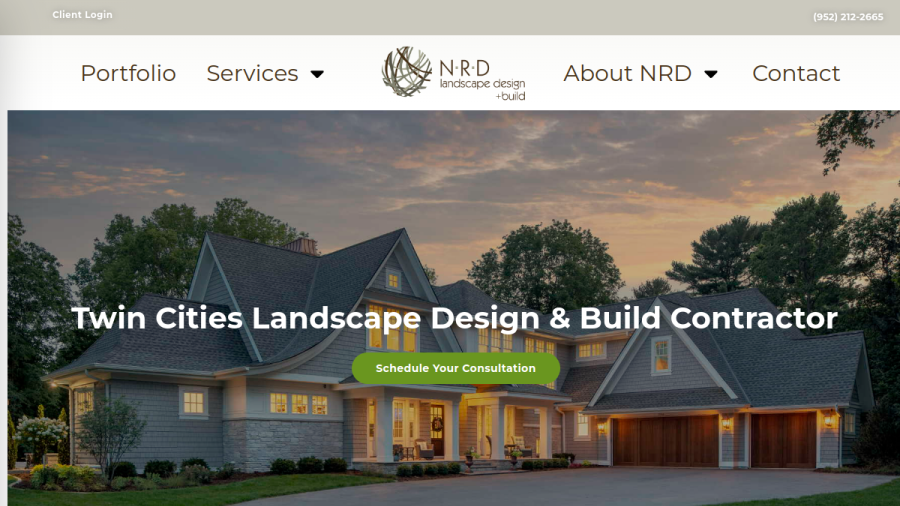 NRD Landscape Design Build website