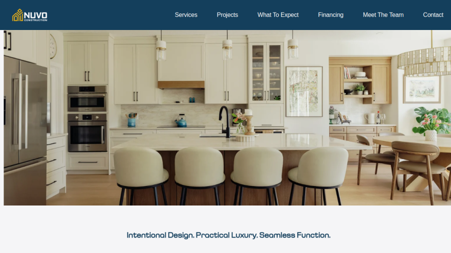 Nuvo Construction Ltd website