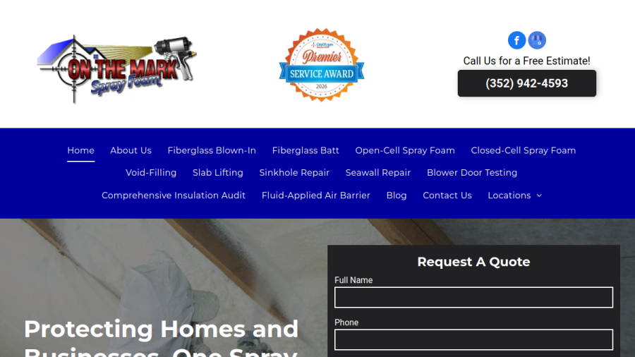 On the Mark Spray Foam Insulation website