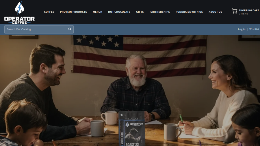 Operator Coffee website screenshot