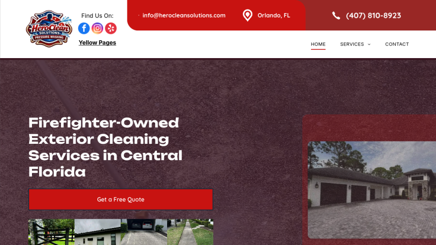 Hero Clean Solutions website