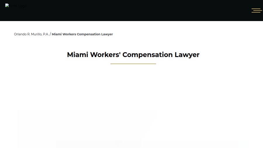 Screenshot of the ORLANDO R MURILLO P.A. website
