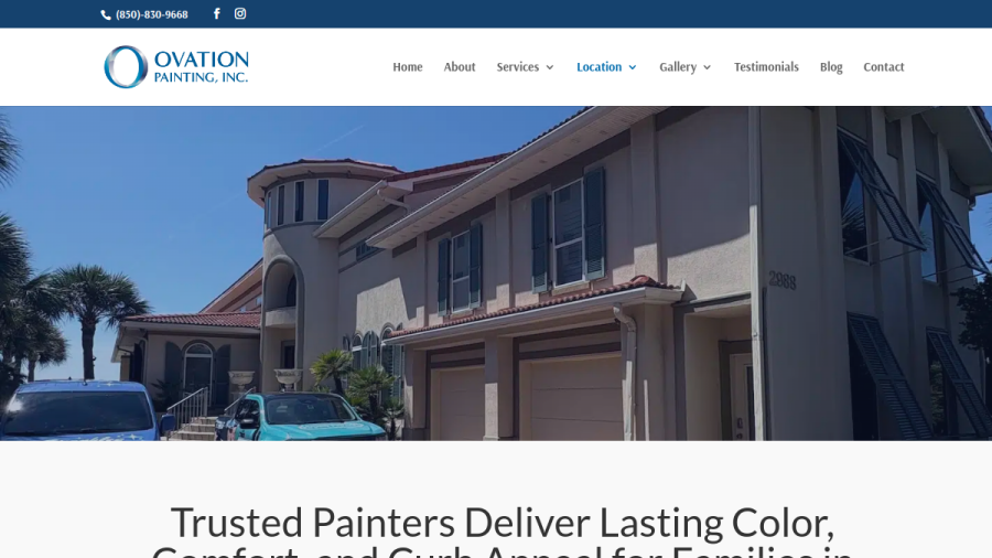Ovation Painting, Inc. website