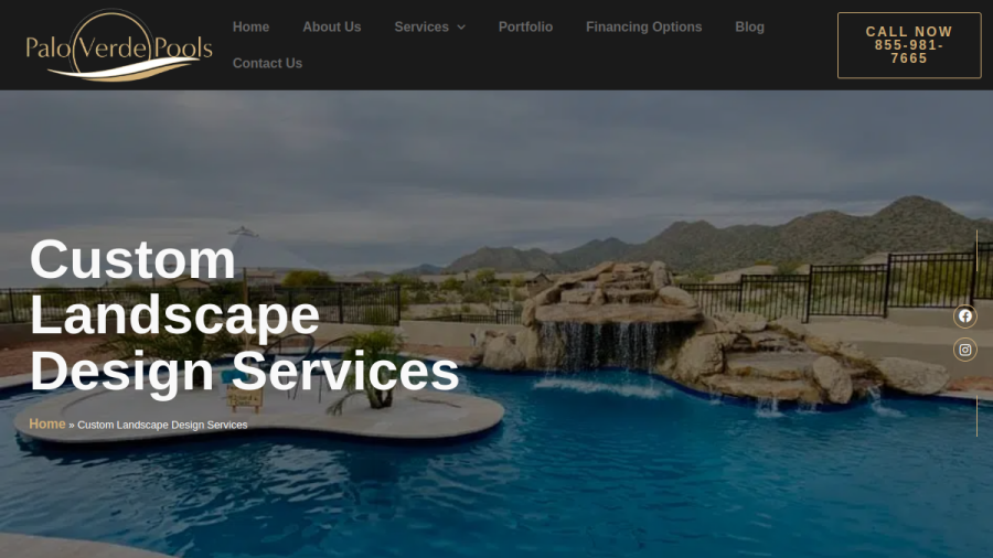 Palo Verde Pools website