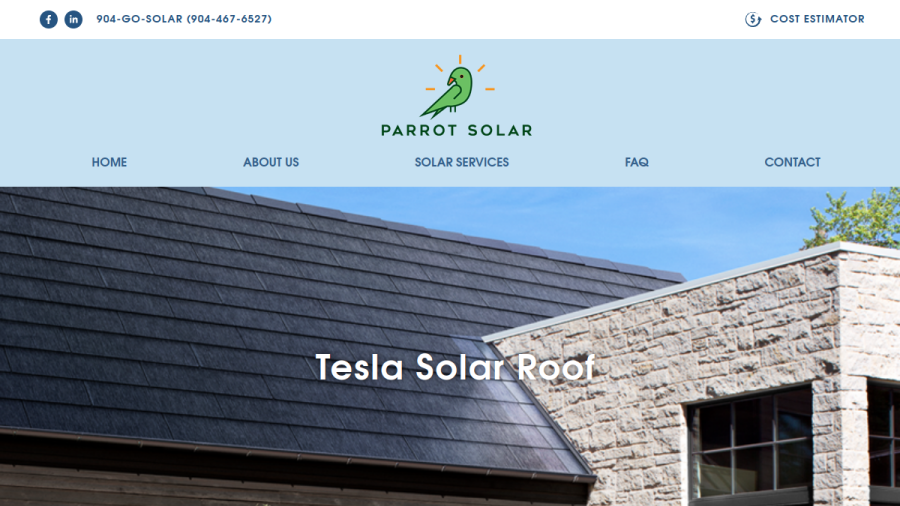 Parrot Solar, Inc. website