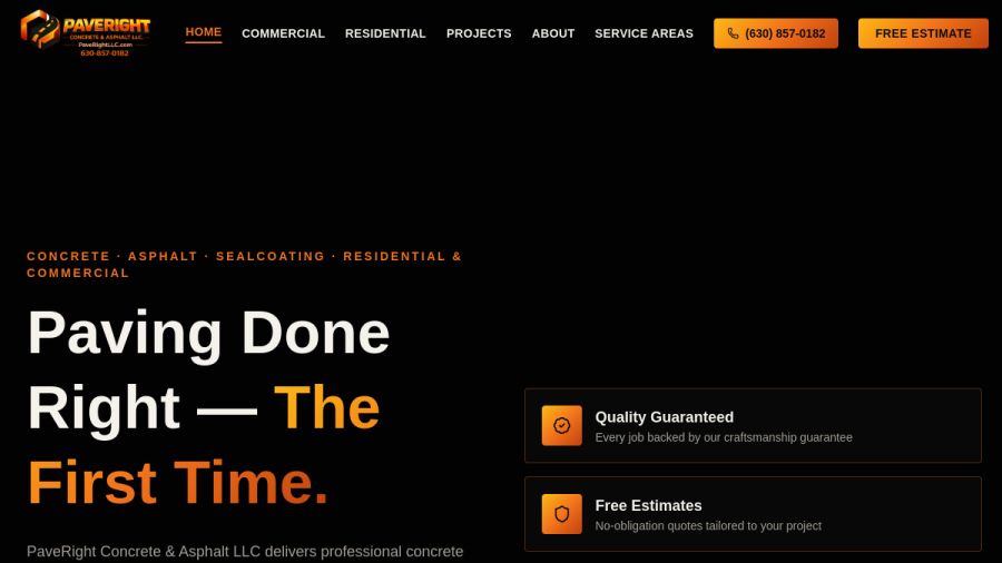 Pave Right website preview