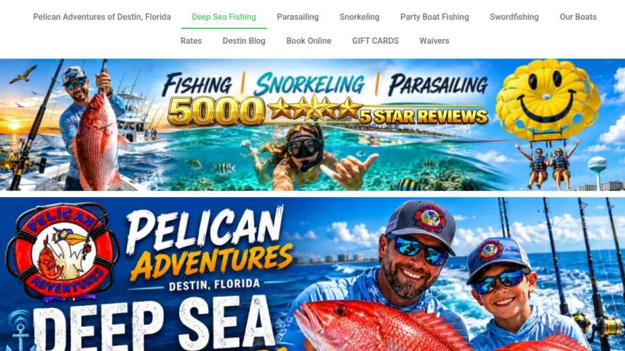 Pelican Adventures website