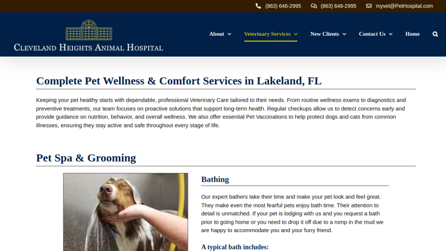 Cleveland Heights Animal Hospital website