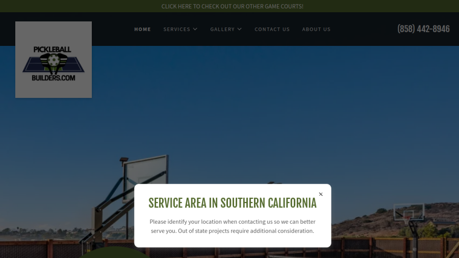 Pickleball Builders website