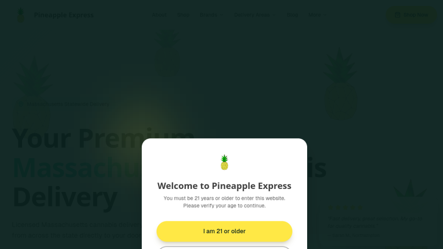 Pineapple Express, LLC website