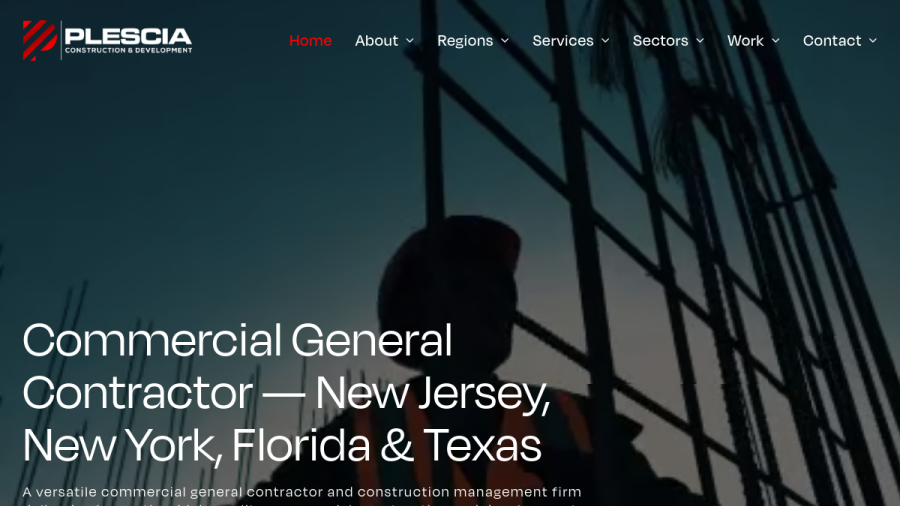 Plescia Construction & Development website