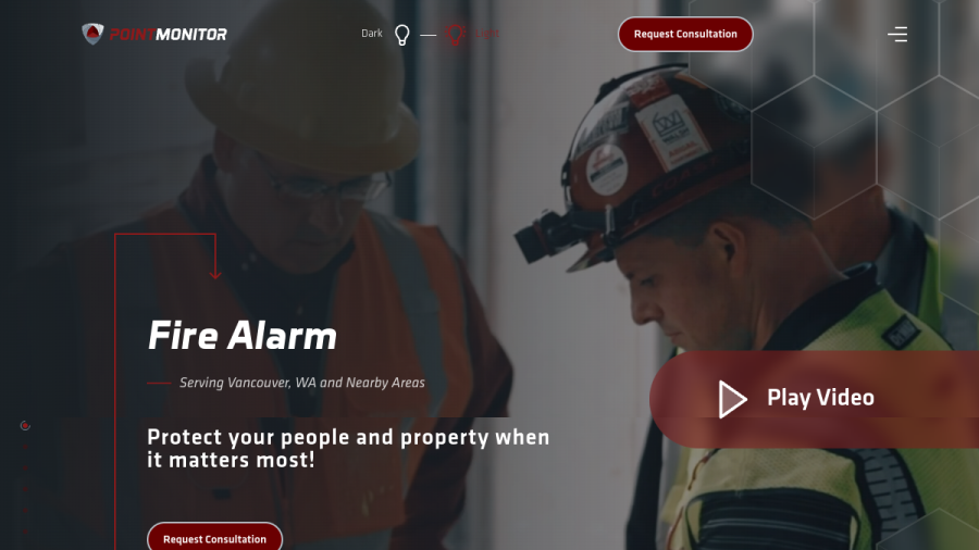 Website screenshot of Point Monitor Corporation
