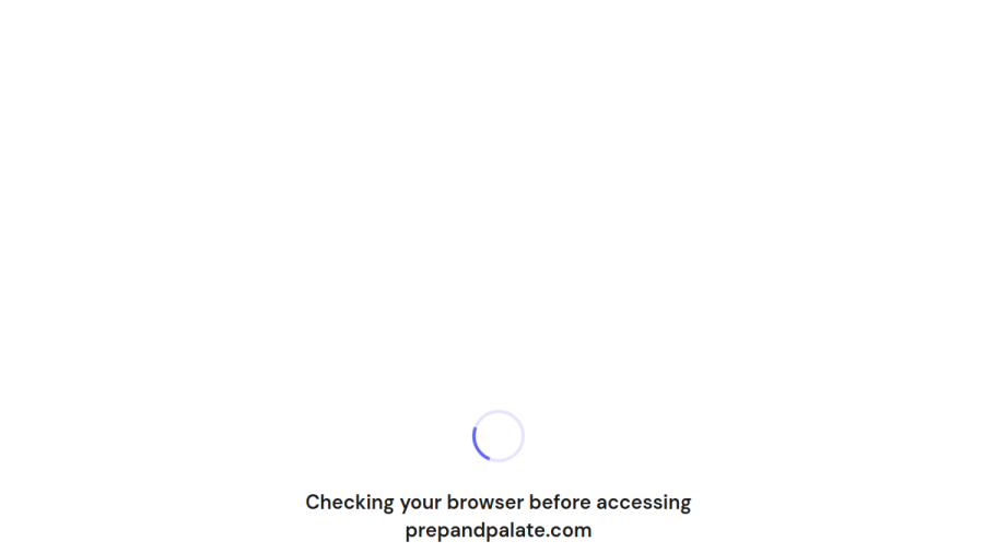 Screenshot of the Prep & Palate website