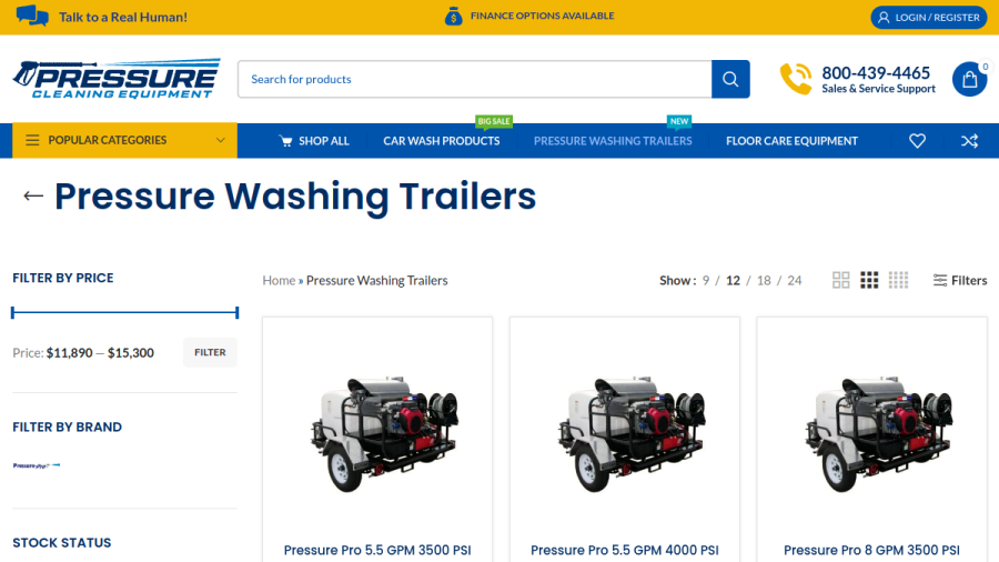 Pressure Cleaning Equipment website