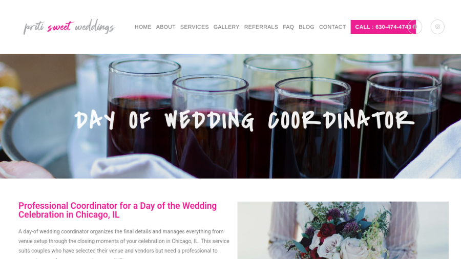 Priti Sweet Weddings website