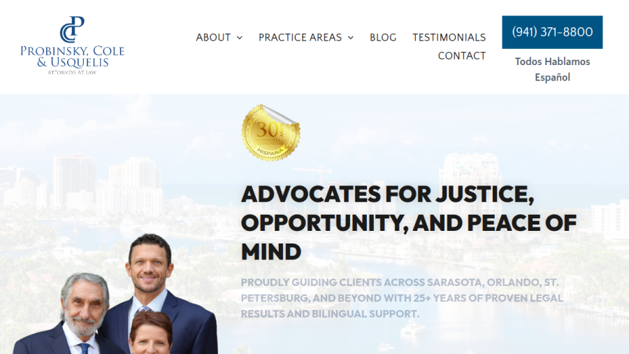 Probinsky & Cole website