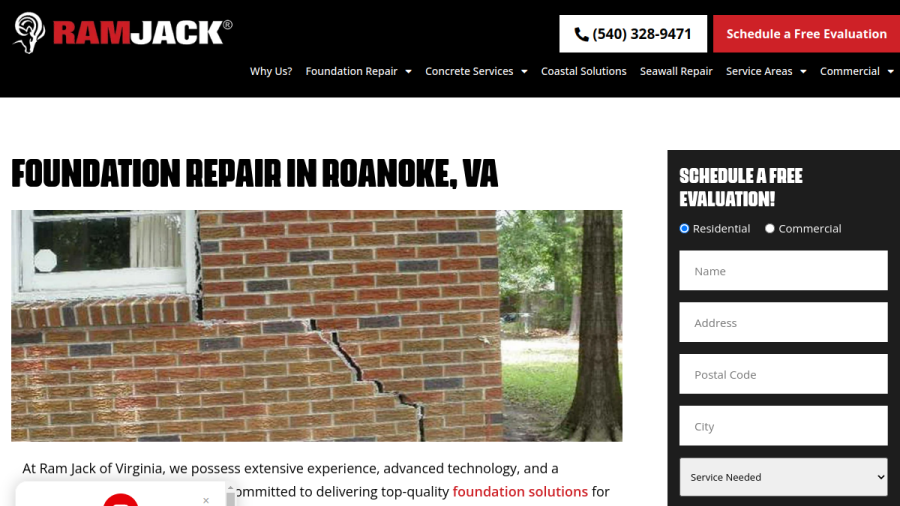 Ram Jack Virginia website