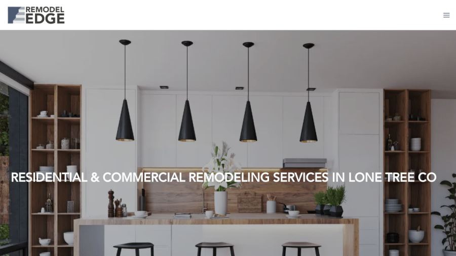 Screenshot of the Remodel Edge website
