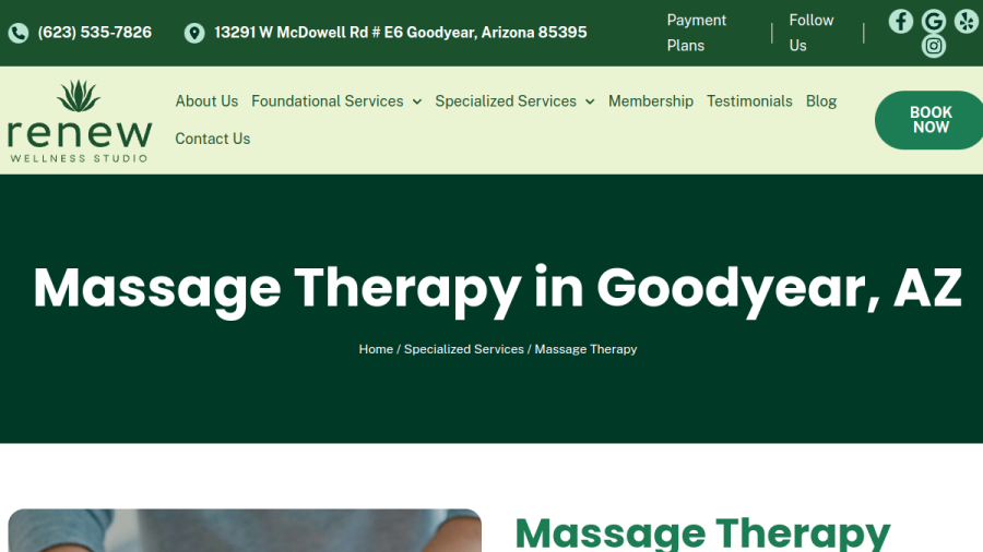 Screenshot of the MeTime Body Spa, Tanning & More website