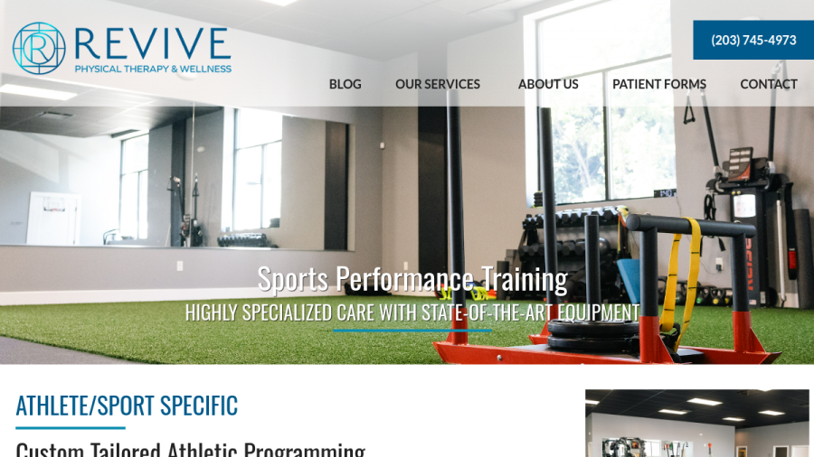 Revive Physical Therapy & Wellness website