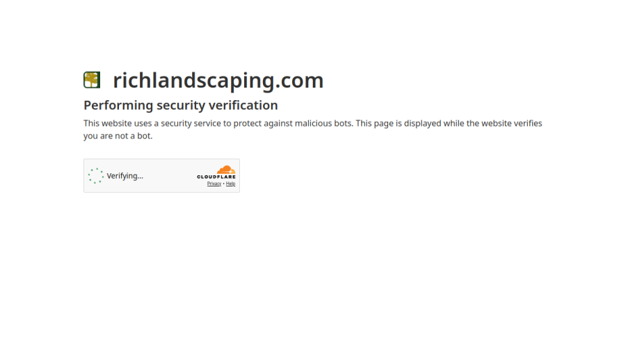 Rich Landscaping website