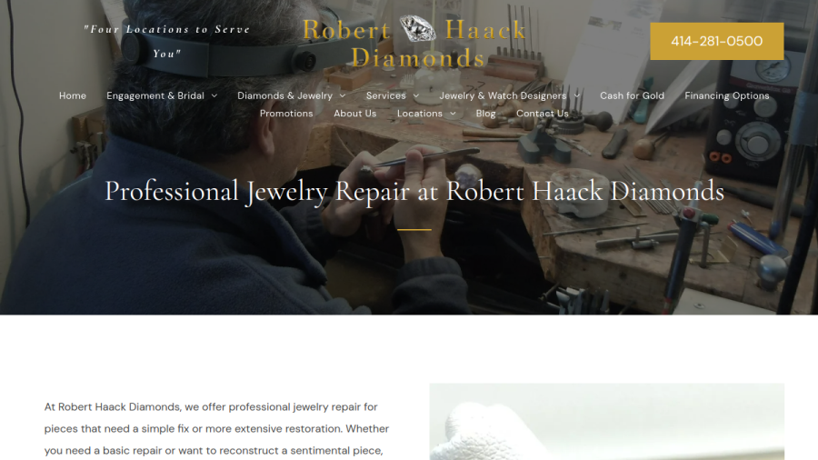 Robert Haack Diamonds website