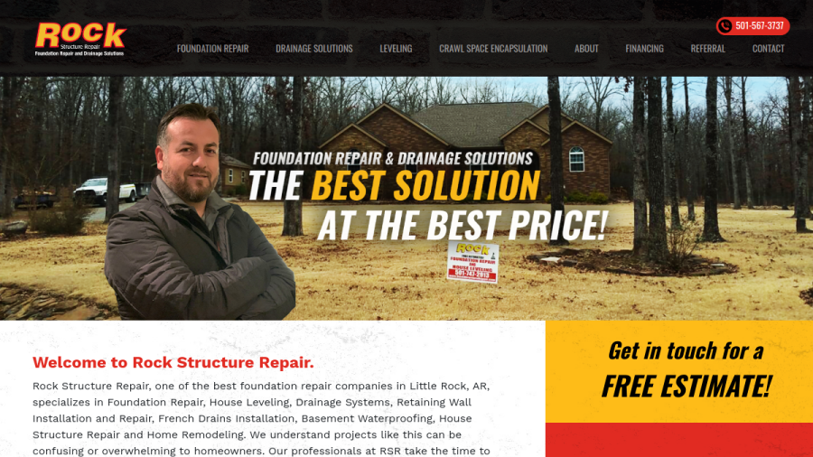 Rock Structure Repair, LLC website