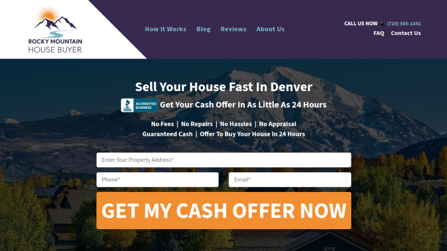Screenshot of the Rocky Mountain House Buyer website
