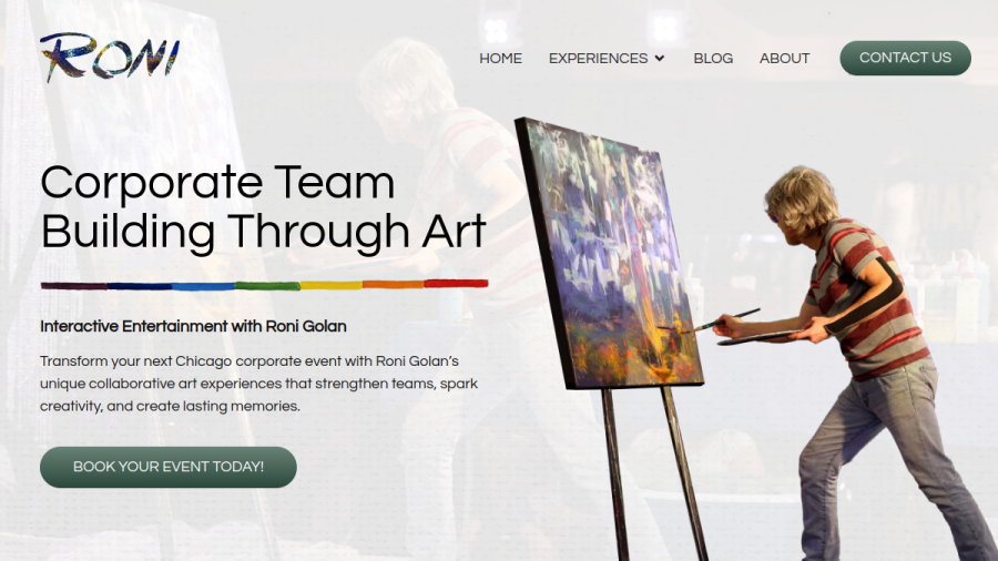 Roni Golan website screenshot