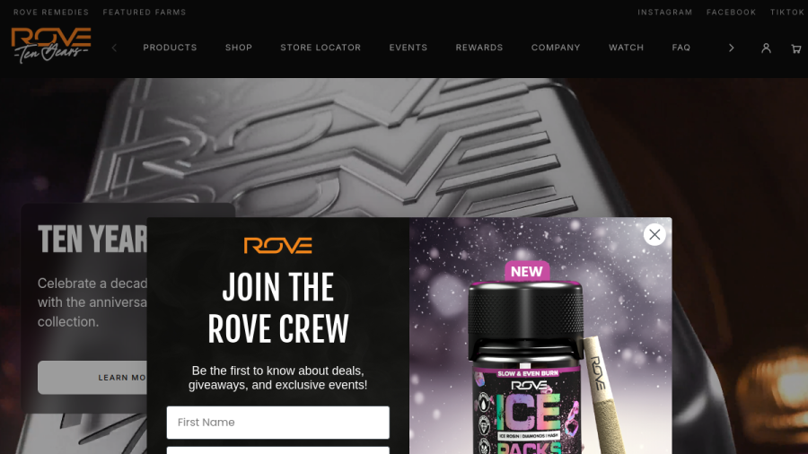 Rove Cartridges website