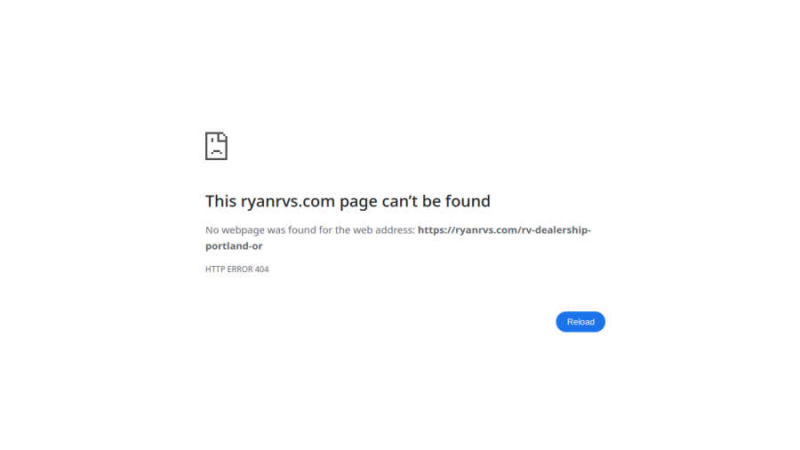 Ryans RVs website