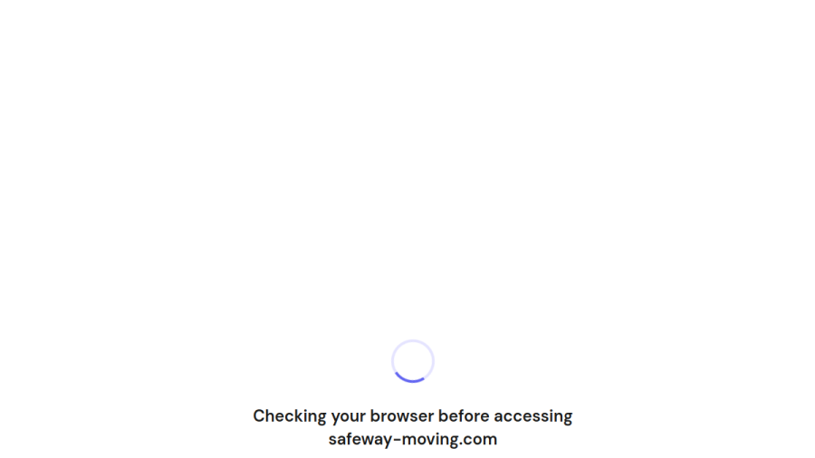 Screenshot of the SafeWay Moving & Storage website