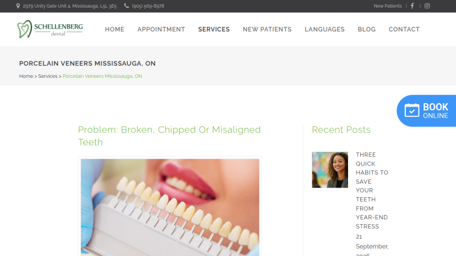 Schellenberg Dental website