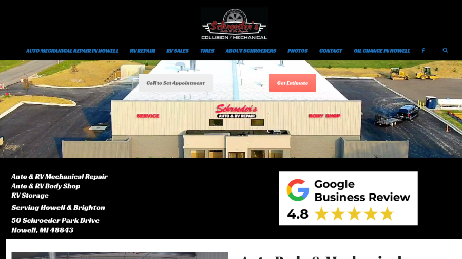 Schroeder's Body Shop LLC website