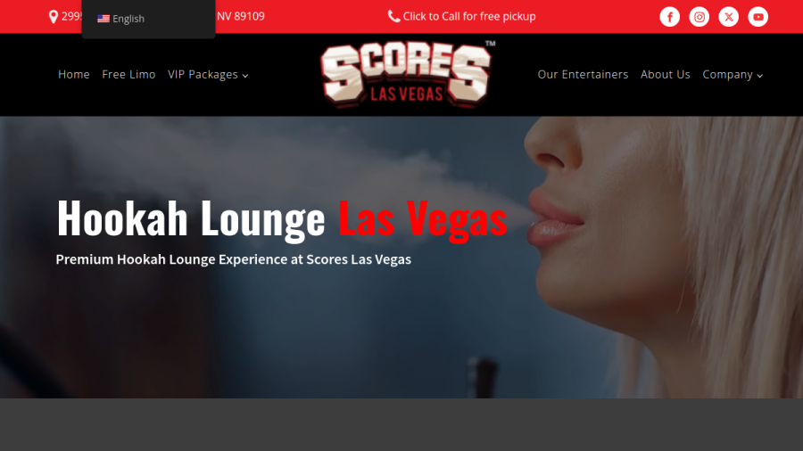 Scores Las Vegas Gentleman's Club website