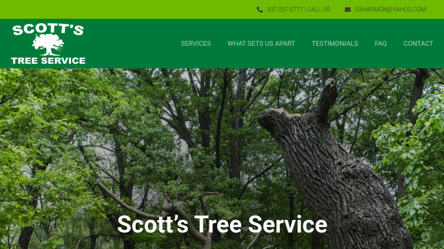 Scott's Tree Service website