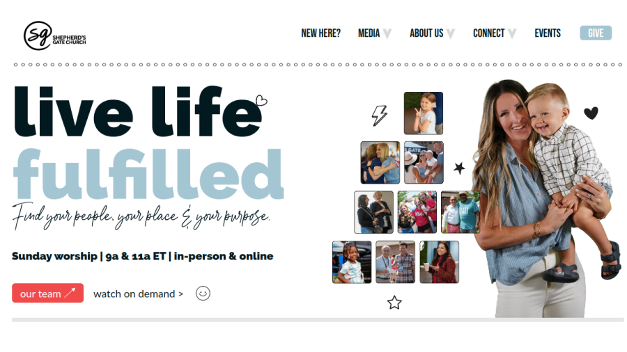 Shepherd's Gate Church website