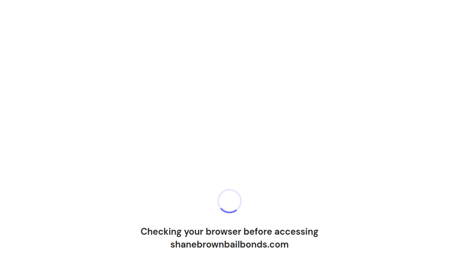 Screenshot of the Shane Brown Bail Bonds website