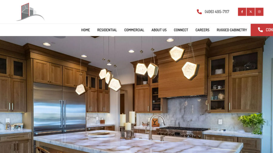 Screenshot of the Silver City Stone, Cabinetry & Tile website